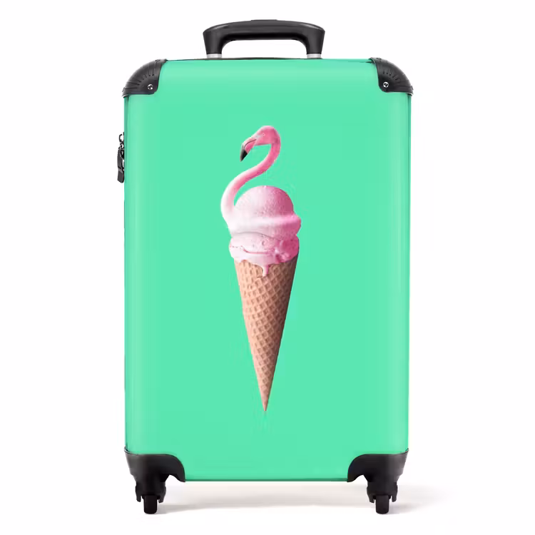 Flamingohoorntje NBS - Handbagage koffer - Unisex middel -productfoto_recht