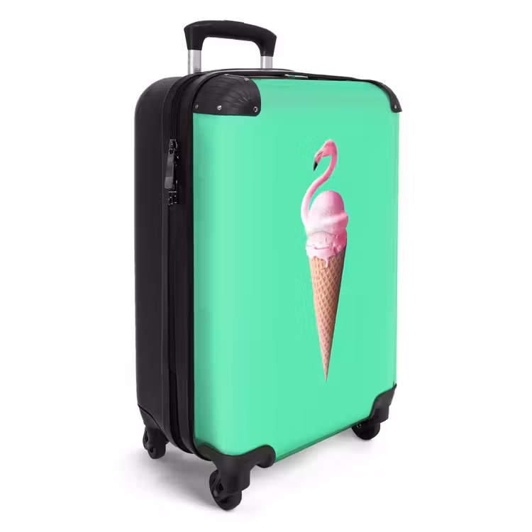 Flamingohoorntje NBS - Handbagage koffer - Unisex middel -productfoto_3d