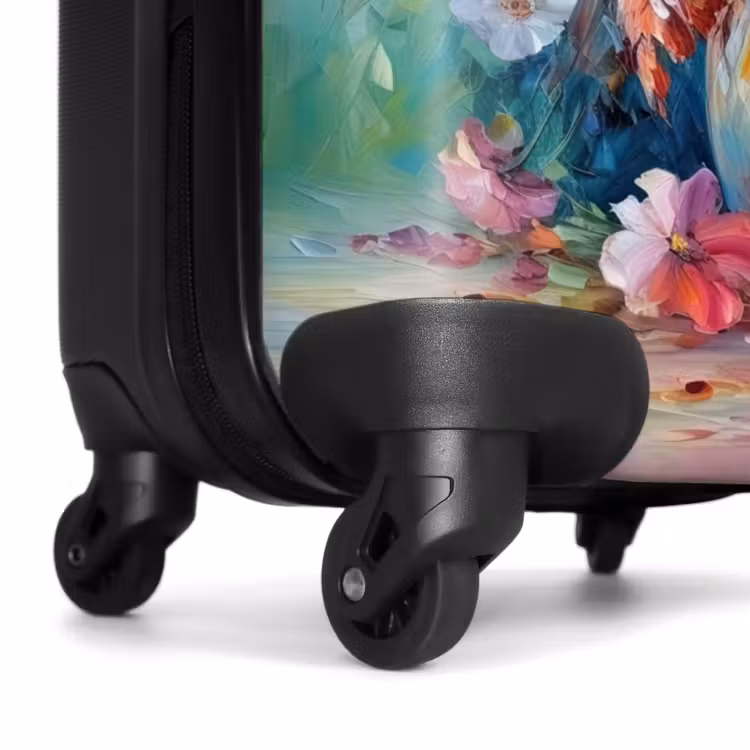 Bloemen - Kunst - Schilderij - Lente - Boeket NBS - Handbagage koffer - Unisex middel -wiel