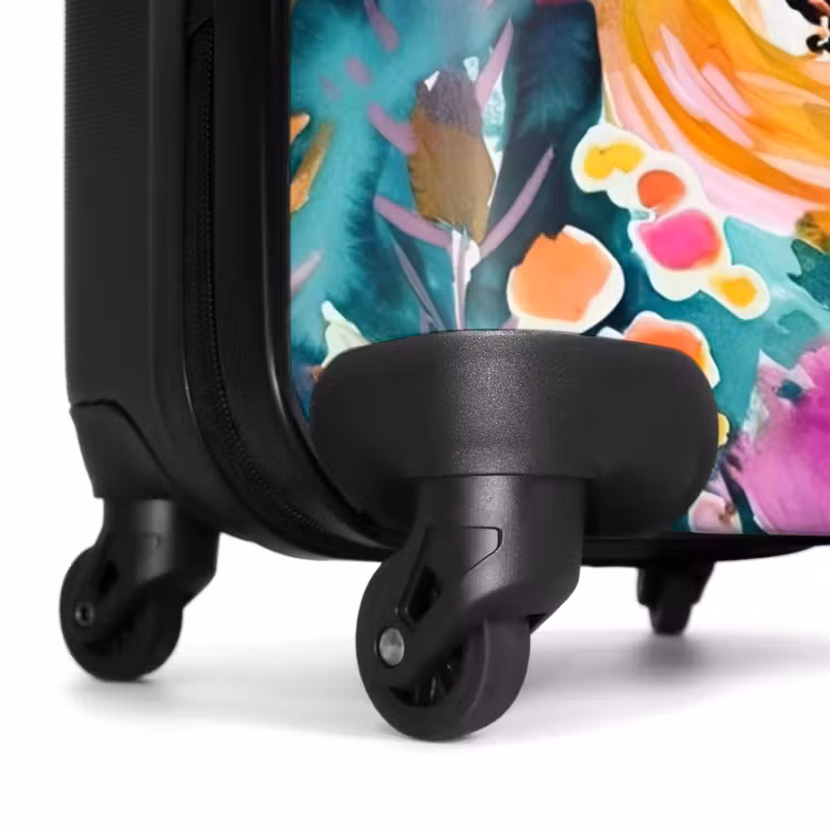 Bloemen - Olieverf - Kunst - Natuur NBS - Handbagage koffer - Unisex middel -wiel