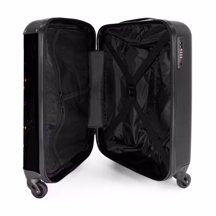 Duitse Herdershond met graffiti NBS - Handbagage koffer - Unisex middel -binnenkant