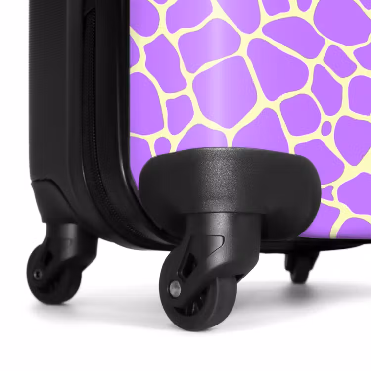 Giraffeprint in lavendel NBS - Handbagage koffer - Volwassenen Unisex middel -wiel