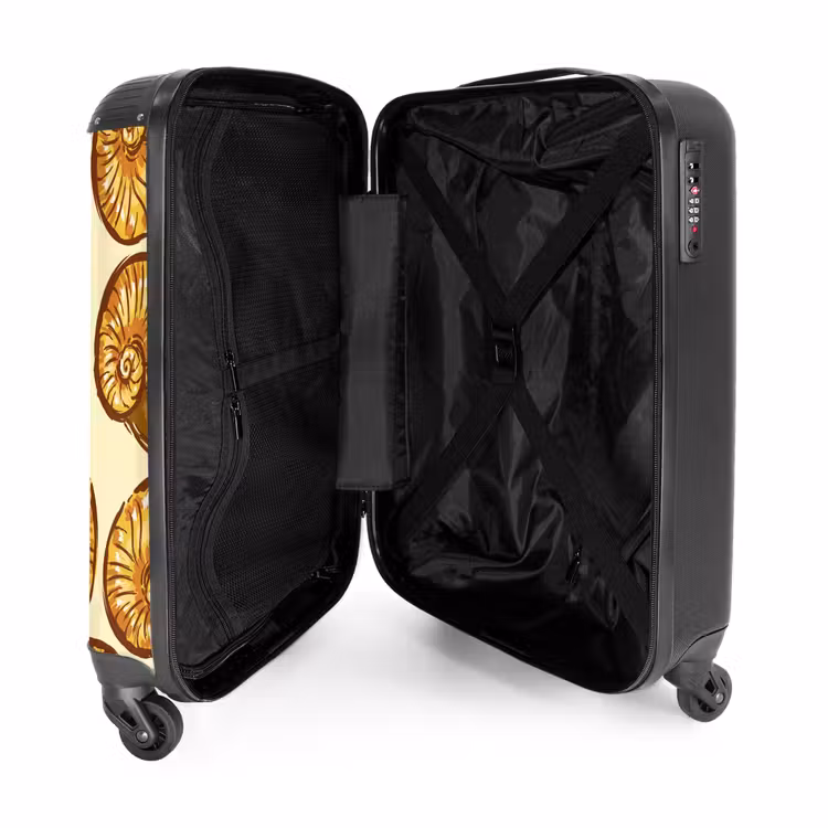 Gouden schelpen NBS - Handbagage koffer - Volwassenen Unisex middel -binnenkant