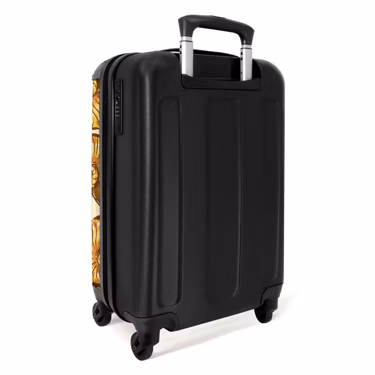 Gouden schelpen NBS - Handbagage koffer - Volwassenen Unisex middel -achterkant
