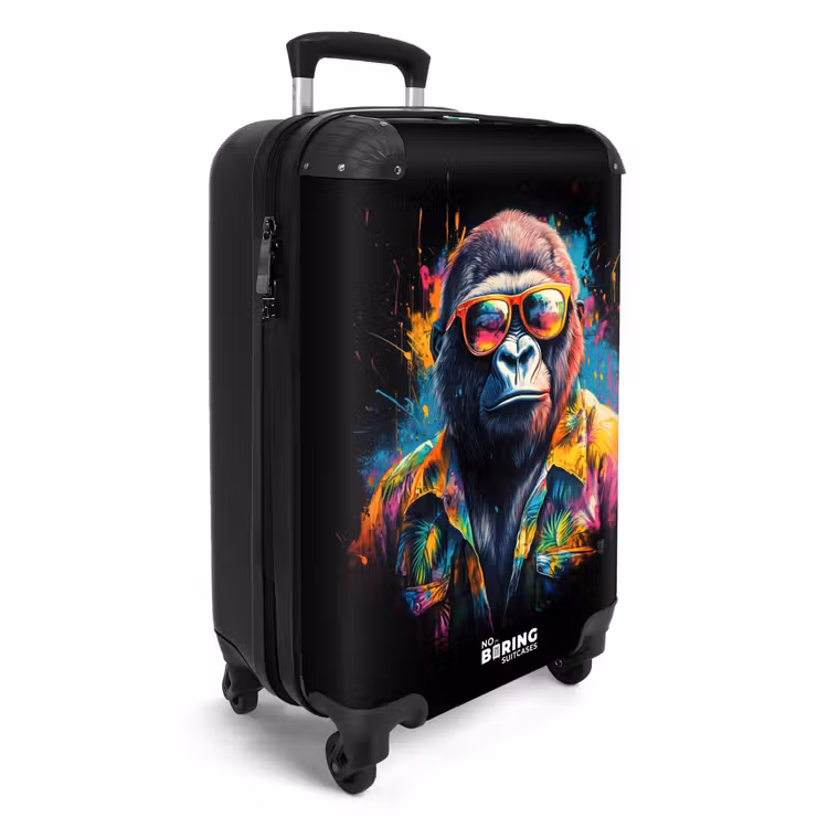 Gorilla met Hawaii blouse NBS - Handbagage koffer - Unisex middel -productfoto_3d