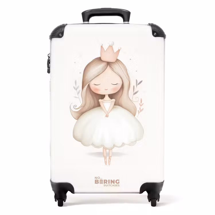 Sierlijke prinses in het wit NBS - Handbagage koffer - Volwassenen Unisex middel -productfoto_recht