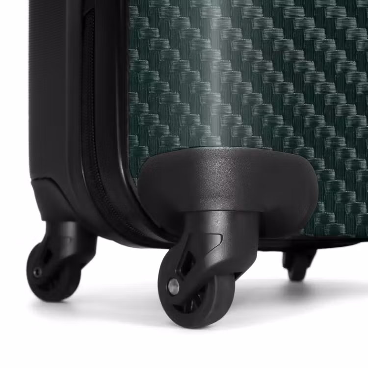 Groene carbonstructuur NBS - Handbagage koffer - Volwassenen Unisex middel -wiel