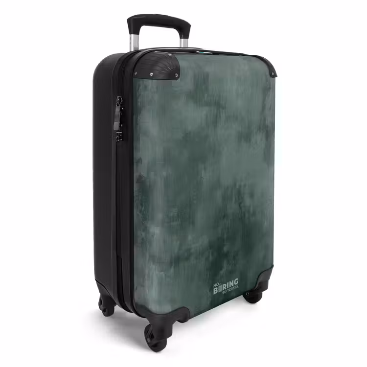 Groene betonlook NBS - Handbagage koffer - Volwassenen Unisex middel -productfoto_3d