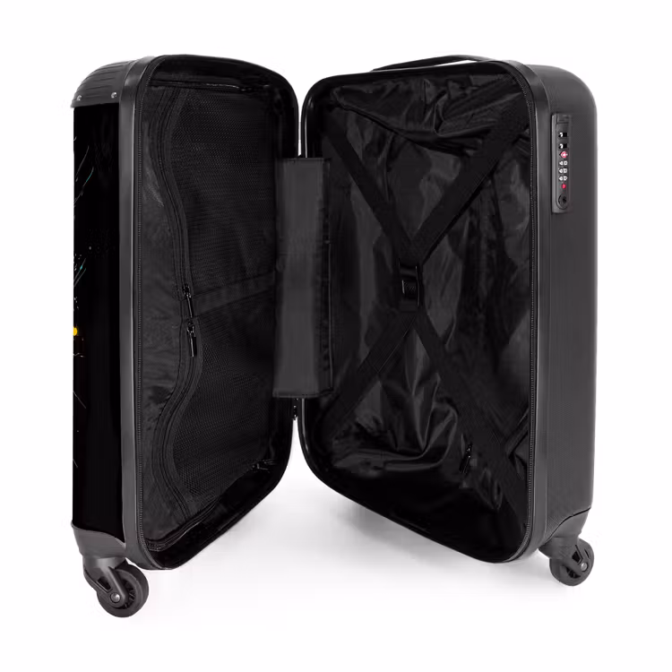 Paardrijden met felle kleuren NBS - Handbagage koffer - Unisex middel -binnenkant