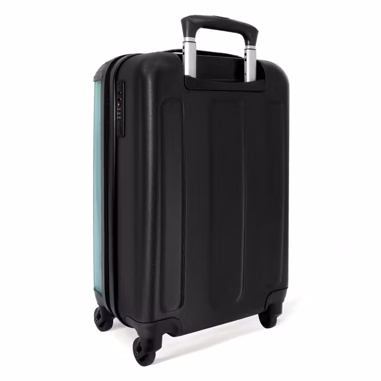 Hotrod turquoise NBS - Handbagage koffer - Unisex middel -achterkant