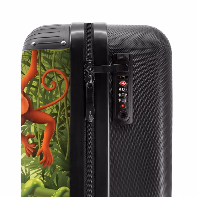Jolige jungle NBS - Handbagage koffer - Unisex middel -slot