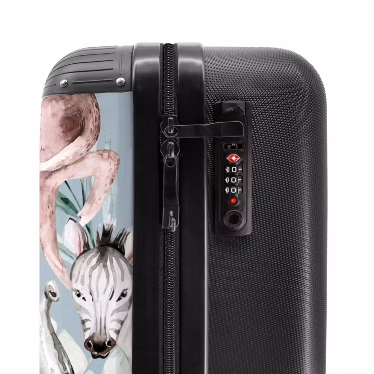 Jungle in Lichte Kleuren NBS - Handbagage koffer - Unisex middel -slot