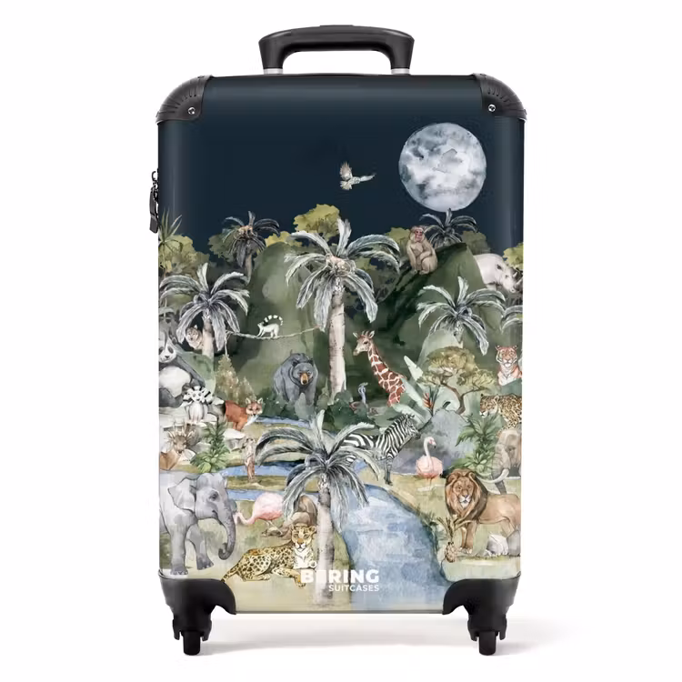 Jungle in de maneschijn NBS - Handbagage koffer - Unisex middel -productfoto_recht