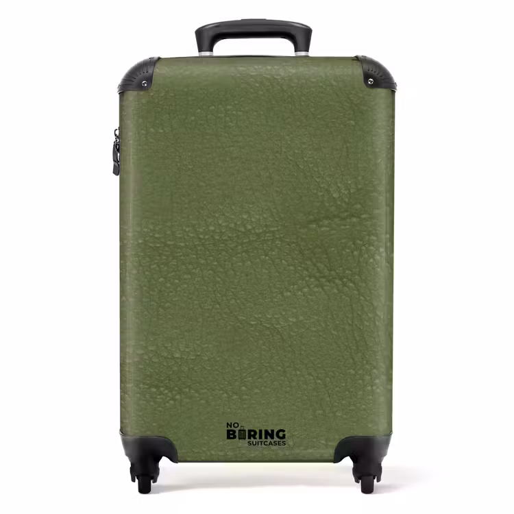Lederen look apple groen NBS - Handbagage koffer - Volwassenen Unisex middel -productfoto_recht