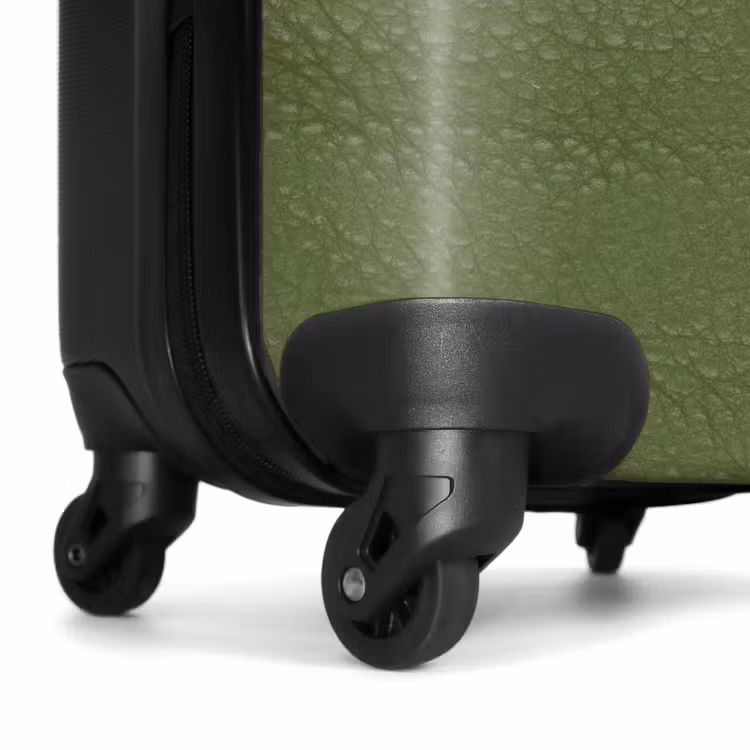 Lederen look apple groen NBS - Handbagage koffer - Volwassenen Unisex middel -wiel