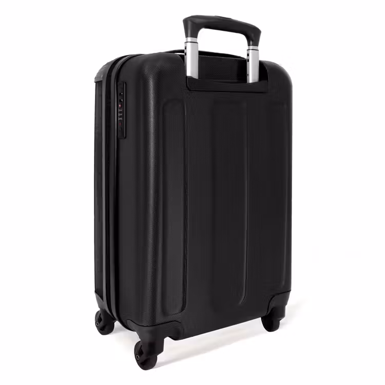 Lederen look zwart NBS - Handbagage koffer - Volwassenen Unisex middel -achterkant
