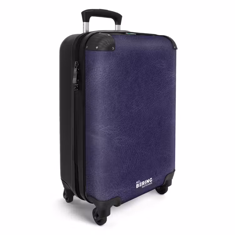 Lederen look midden paars NBS - Handbagage koffer - Volwassenen Unisex middel -productfoto_3d