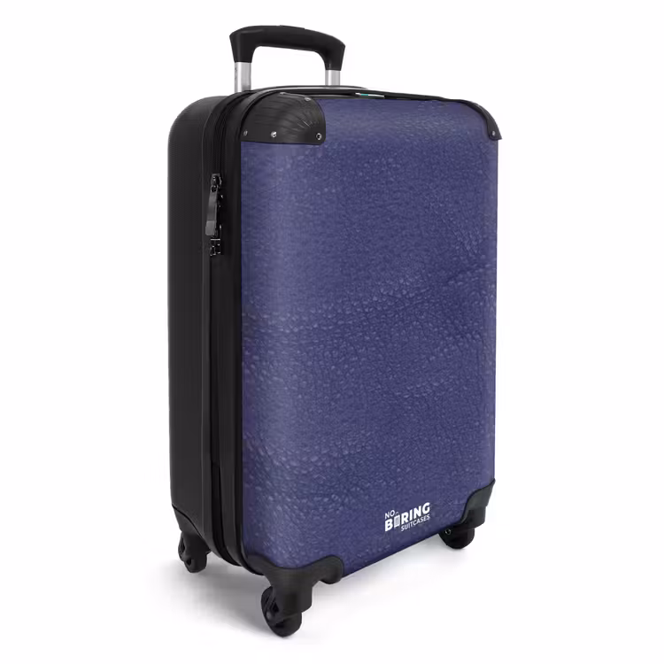 Lederen look lavendel paars NBS - Handbagage koffer - Volwassenen Unisex middel -productfoto_3d