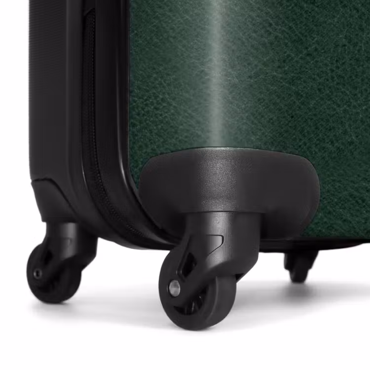 Lederen look mos groen NBS - Handbagage koffer - Volwassenen Unisex middel -wiel