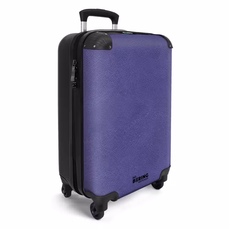 Lederen look paars NBS - Handbagage koffer - Volwassenen Unisex middel -productfoto_3d