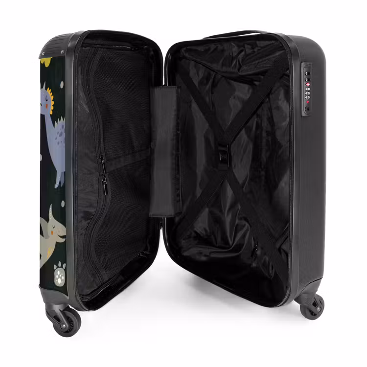 Liefdevolle Dinosaurus NBS - Handbagage koffer - Unisex middel -binnenkant