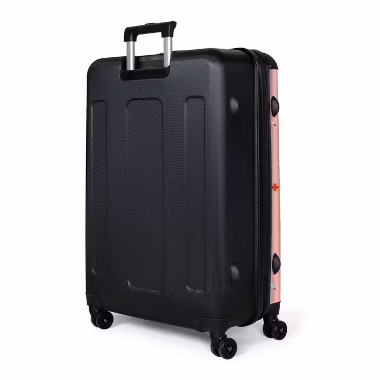 Medische symbolen op roze achtergrond NBS - Large koffer - Volwassenen Unisex groot -product4
