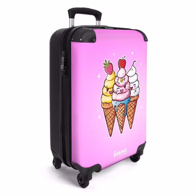 Smeltende swirls NBS - Handbagage koffer - Unisex middel -productfoto_3d