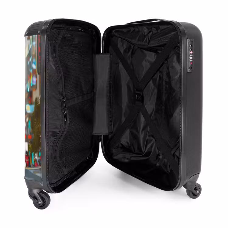 Metalen wachter NBS - Handbagage koffer - Unisex middel -binnenkant