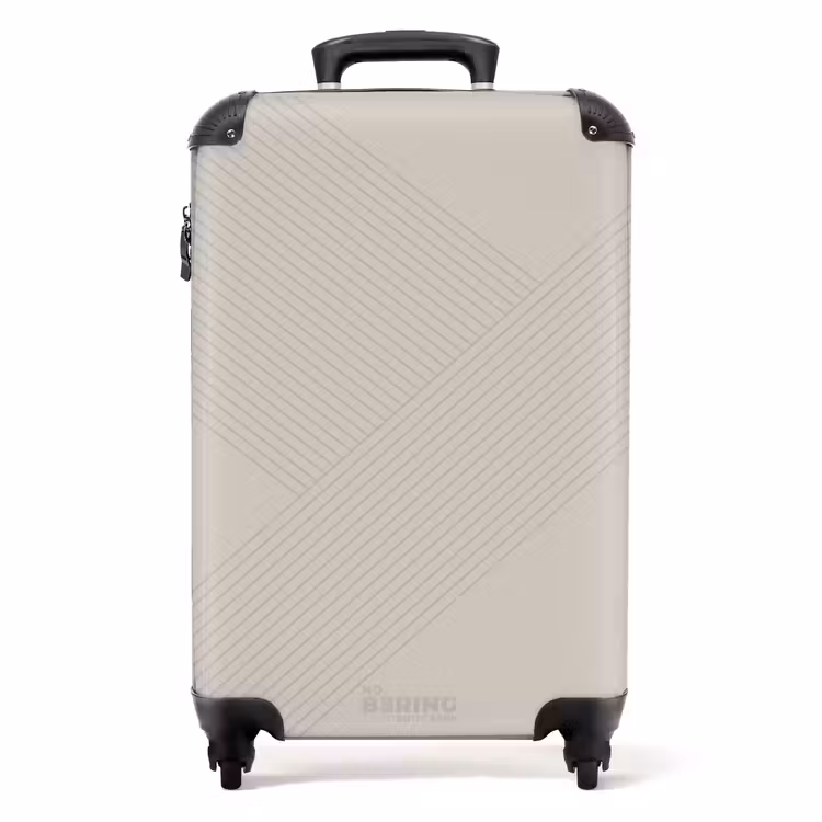 Minimal - Kruisende lijnen op NBS - Handbagage koffer - Unisex middel -productfoto_recht