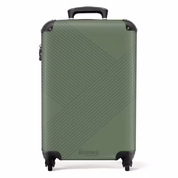 Minimal - Kruisende lijnen op NBS - Handbagage koffer - Unisex middel -productfoto_recht