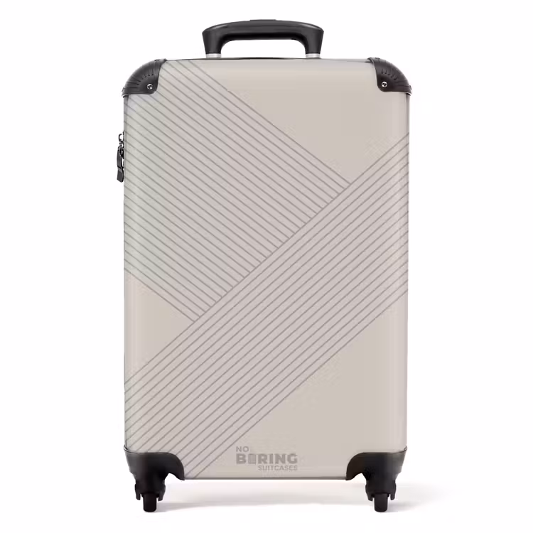 Minimal - Kruisende lijnen op NBS - Handbagage koffer - Unisex middel -productfoto_recht