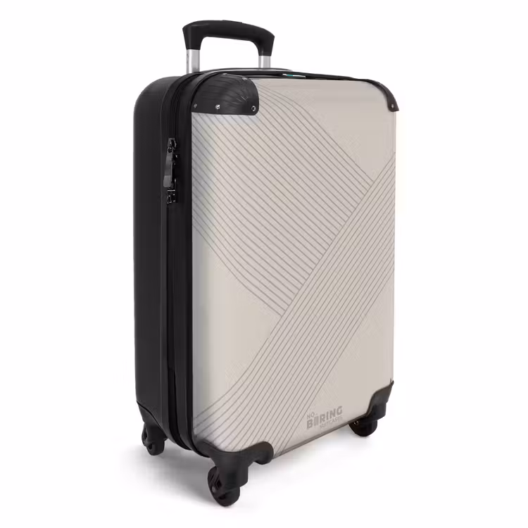 Minimal - Kruisende lijnen op NBS - Handbagage koffer - Unisex middel -productfoto_3d