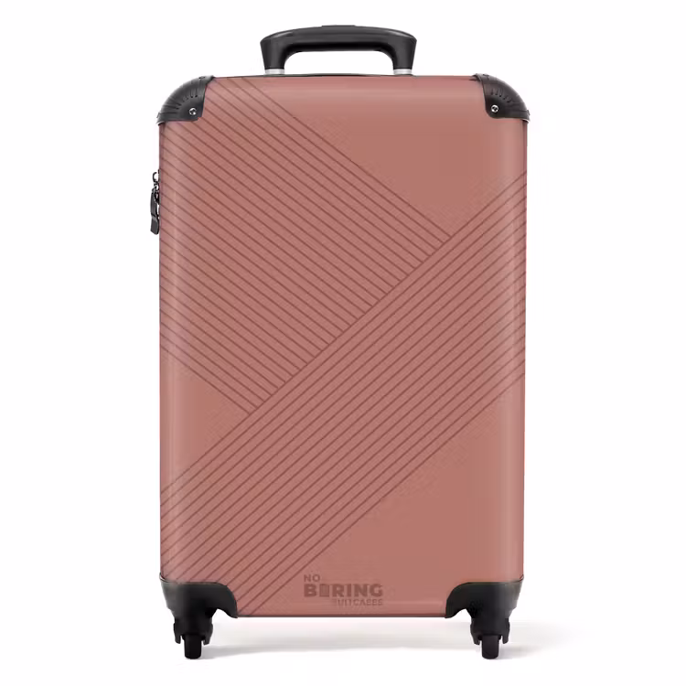 Minimal - Kruisende lijnen op NBS - Handbagage koffer - Unisex middel -productfoto_recht