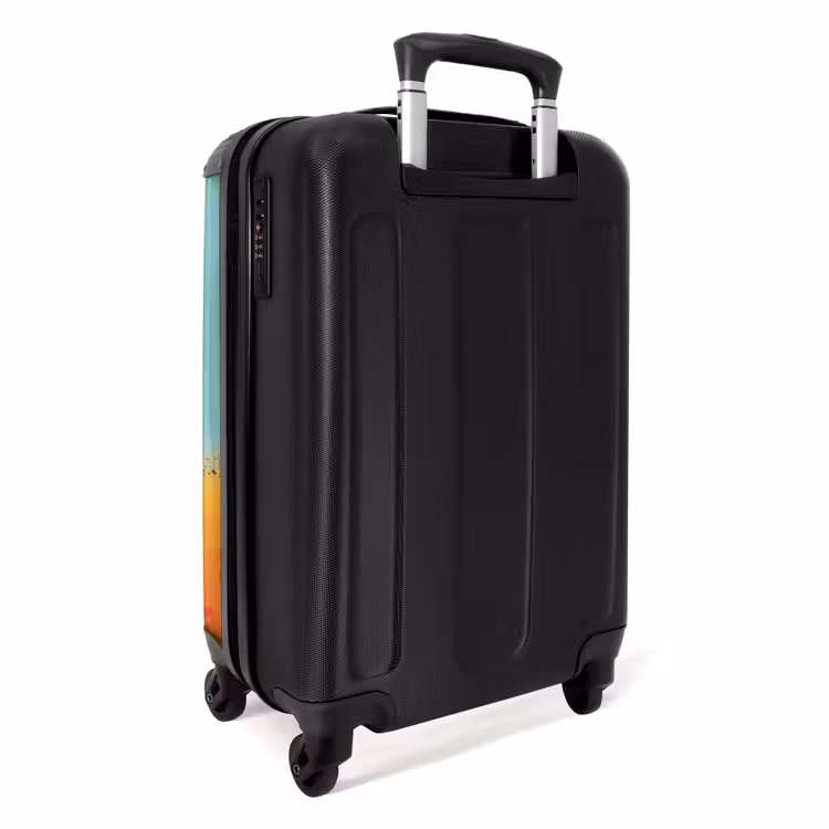 Monstertruck met Graffiti Print in het Zand NBS - Handbagage koffer - Unisex middel -achterkant
