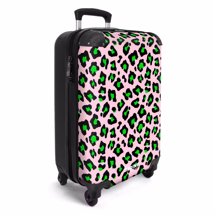 Neon pantermotief NBS - Handbagage koffer - Volwassenen Unisex middel -productfoto_3d