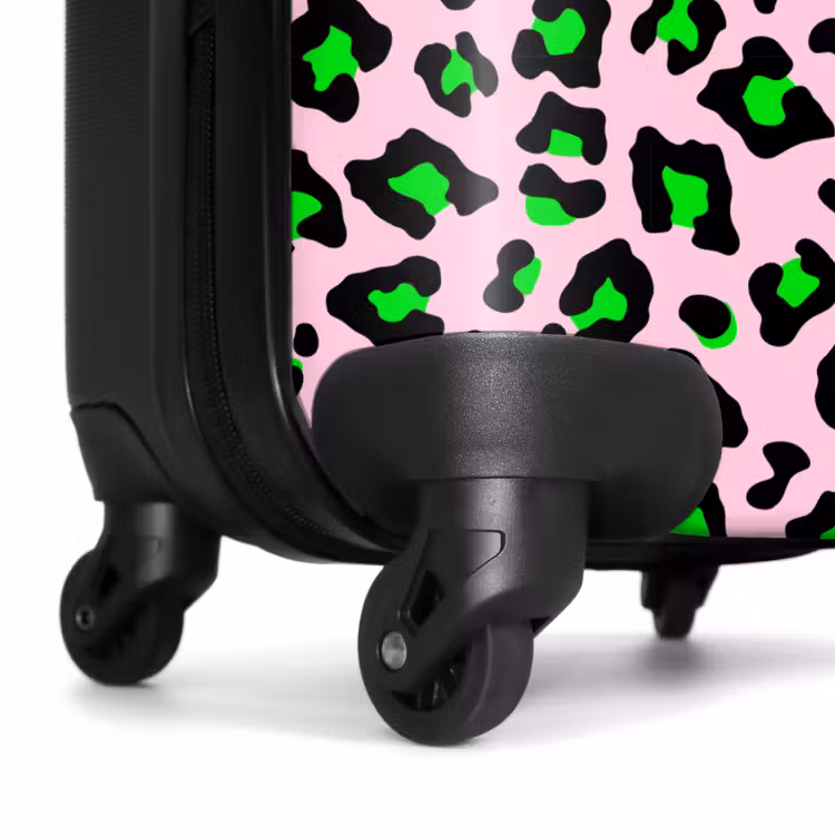 Neon pantermotief NBS - Handbagage koffer - Volwassenen Unisex middel -wiel