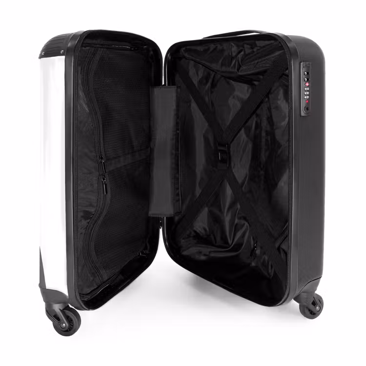 Nino nijlpaard NBS - Handbagage koffer - Unisex middel -binnenkant