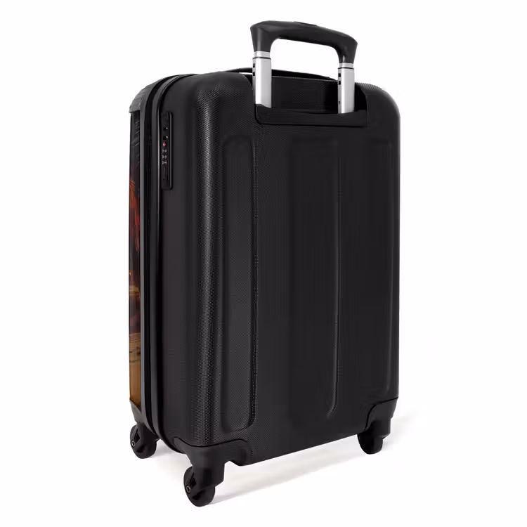 Palmbomen op een strand NBS - Handbagage koffer - Unisex middel -achterkant