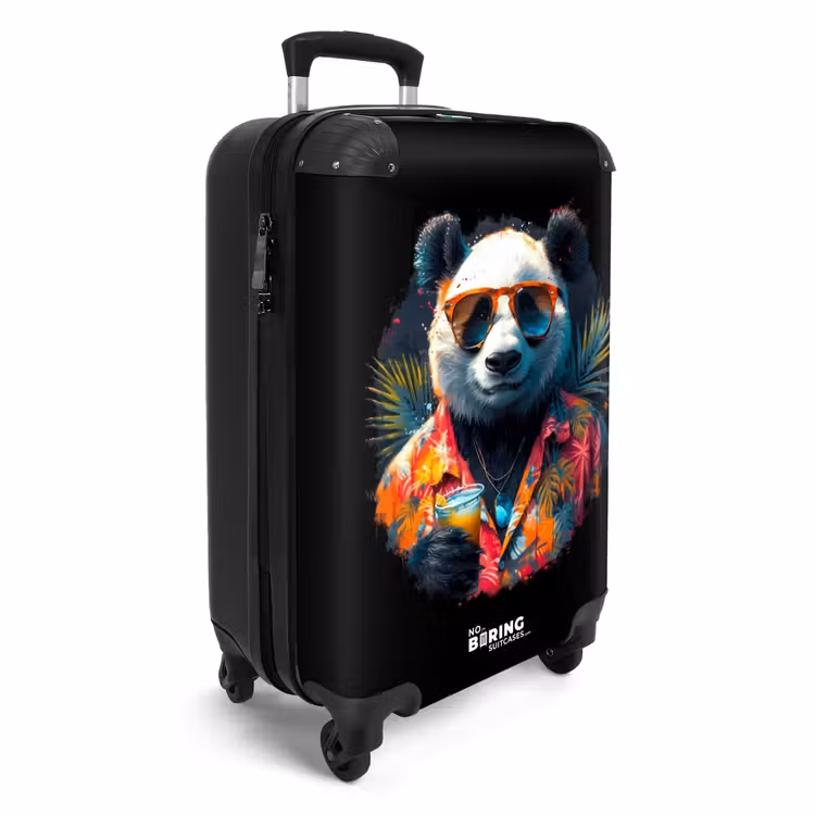 Panda als Tropische Street Art NBS - Handbagage koffer - Unisex middel -productfoto_3d
