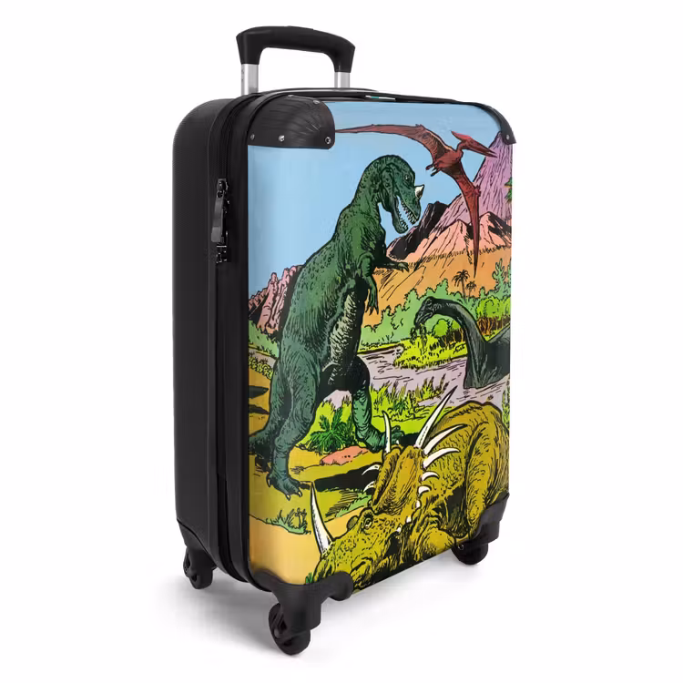 Feest in Dinosaurusland NBS - Handbagage koffer - Unisex middel -productfoto_3d