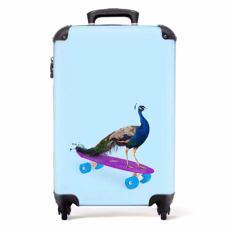 Passerende pauw NBS - Handbagage koffer - Unisex middel -productfoto_recht