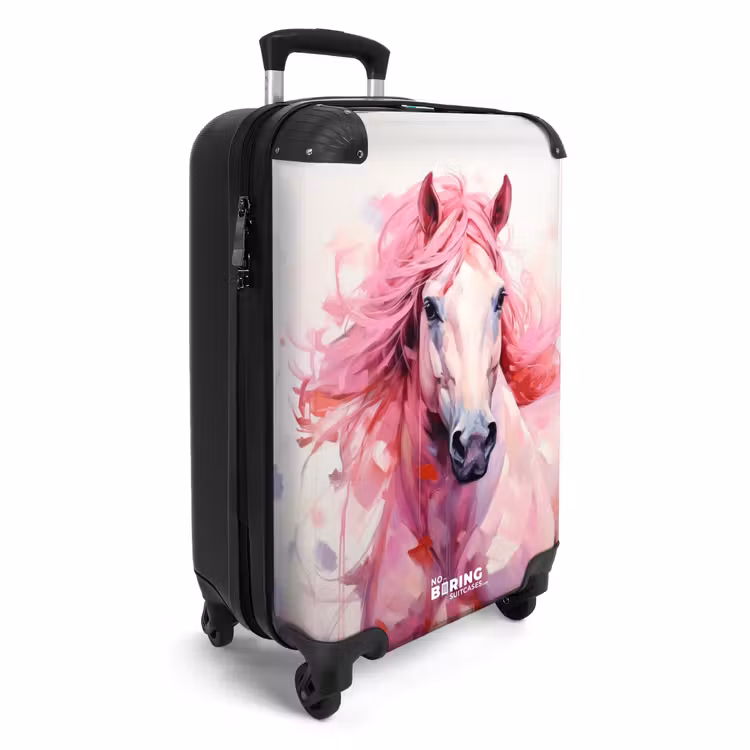 Pastel Praalpaard NBS - Handbagage koffer - Unisex middel -productfoto_3d