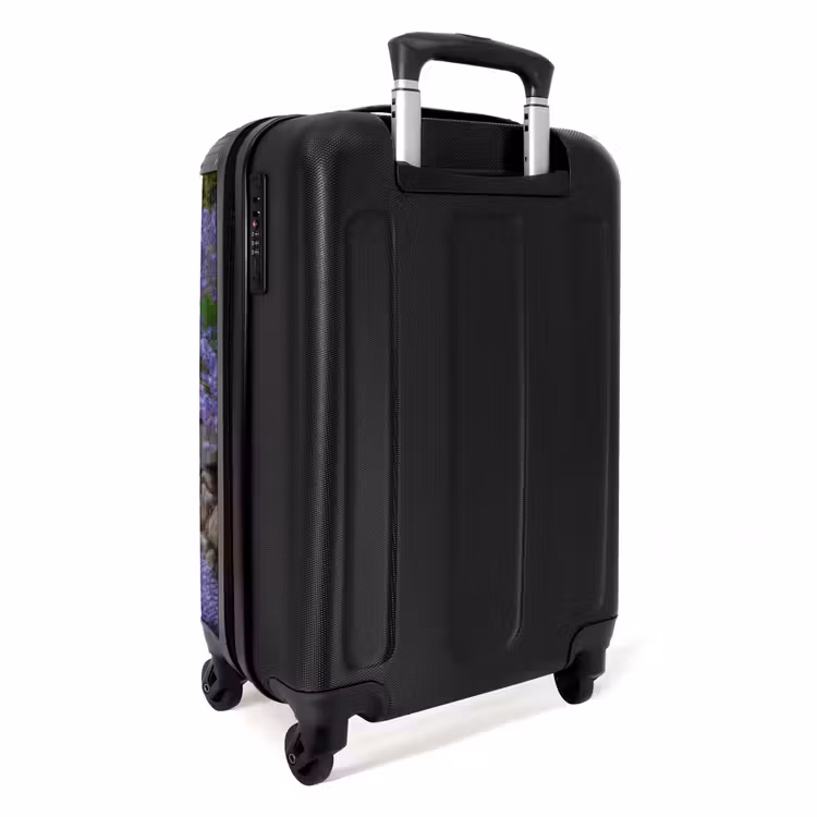 Pad met paarse lavendelstruiken NBS - Handbagage koffer - Unisex middel -achterkant