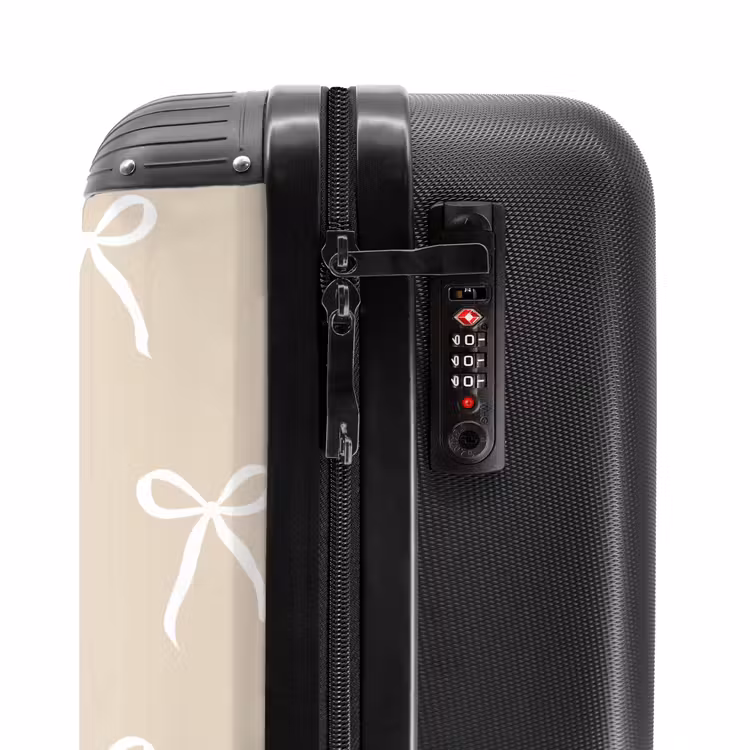 Patroon van strikjes NBS - Handbagage koffer - Unisex middel -slot