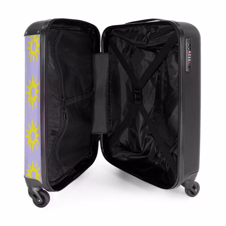 3 NBS - Handbagage koffer - Unisex middel -binnenkant