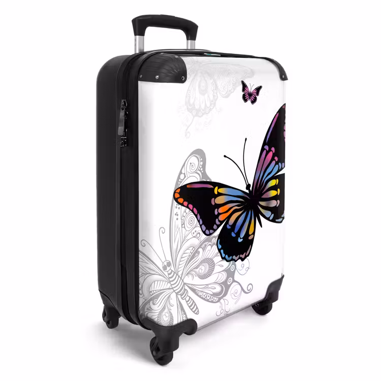 Petal papillon NBS - Handbagage koffer - Unisex middel -productfoto_3d