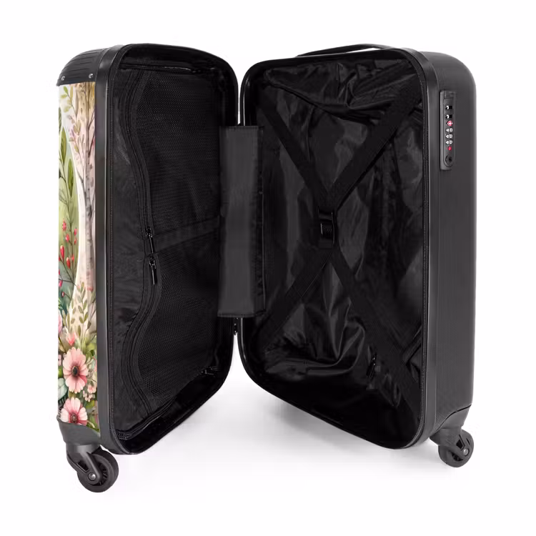 Roze Rafaƫl NBS - Handbagage koffer - Unisex middel -binnenkant