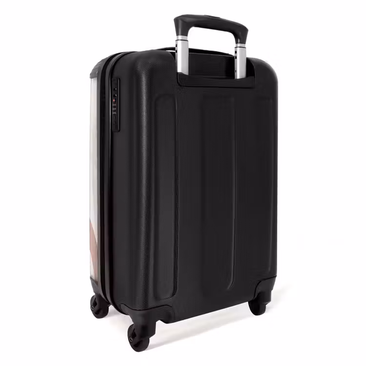 Ruwe regenboog naturel NBS - Handbagage koffer - Unisex middel -achterkant