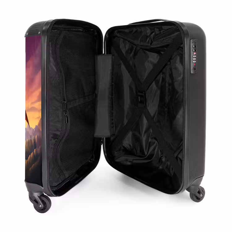 Rode reuzendraak NBS - Handbagage koffer - Unisex middel -binnenkant