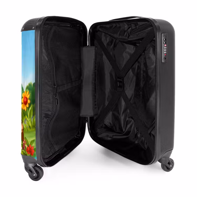 roel-roodkuif NBS - Handbagage koffer - Unisex middel -binnenkant